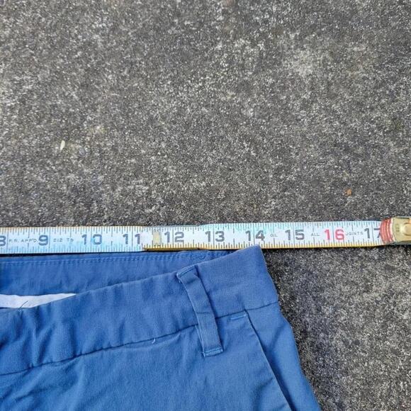 Vtg Y2k PATAGONIA Mountain Box Logo Blue Plain Hiking Outdoors Cargo Shorts Sz 6 - Picture 3 of 4